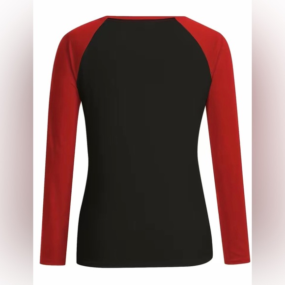 Woman’s Holiday Long Sleeve Reindeer T-shirt.          Size: Various - Picture 2 of 3